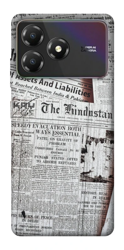 Чехол на ZTE Blade A36 Газеты фото 1 из 1