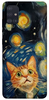 Чехол на Samsung Galaxy A51 paint cat фото 1 из 1