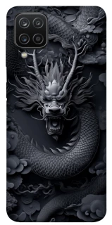 Чехол на Samsung Galaxy A12 black dragon фото 1 из 1