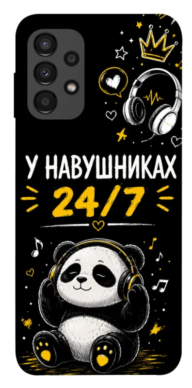 Чехол на Samsung Galaxy A13 4G У навушниках 24/7 фото 1 из 1