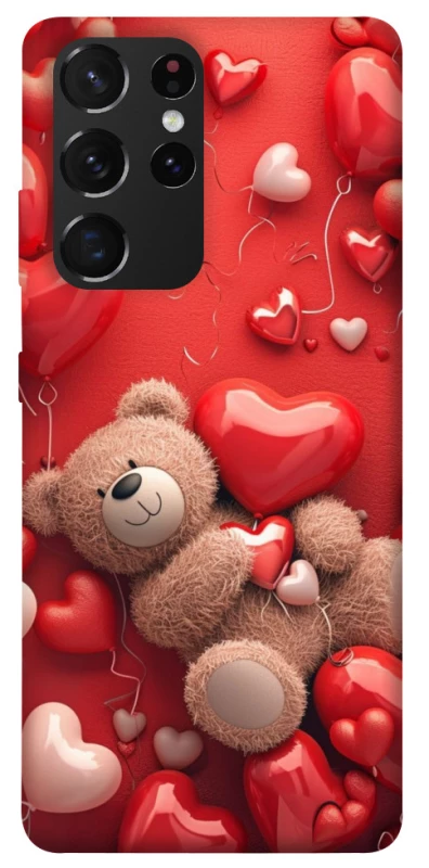Чохол на Samsung Galaxy S21 Ultra bear in hearts фото 1 з 1