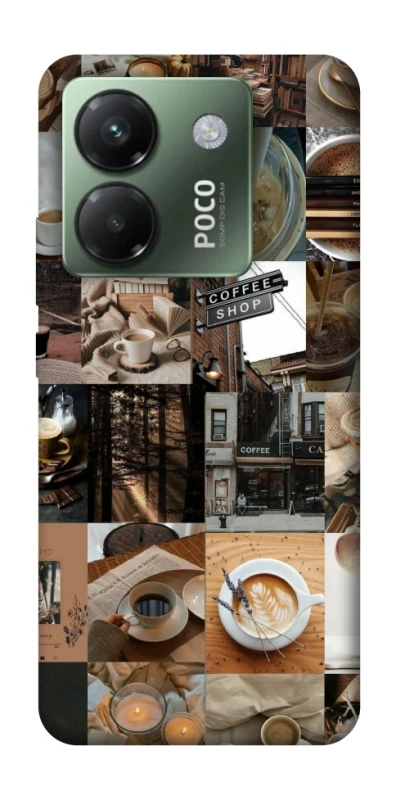 Чехол на Xiaomi Poco M7 pro 5G Coffee collage ver.3 фото 1 из 1