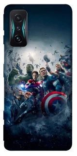 Чехол на Xiaomi Redmi K50 Gaming Marvel heroes фото 1 из 1