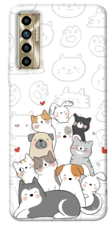 Чехол на TECNO Camon 17P Funny Pets фото 1 из 1