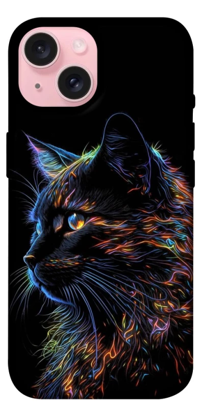 Чохол на Apple iPhone 15 (6.1") Чорний кіт фото 1 з 1