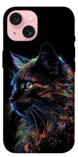 Чохол на Apple iPhone 15 (6.1") Чорний кіт фото 1 з 1