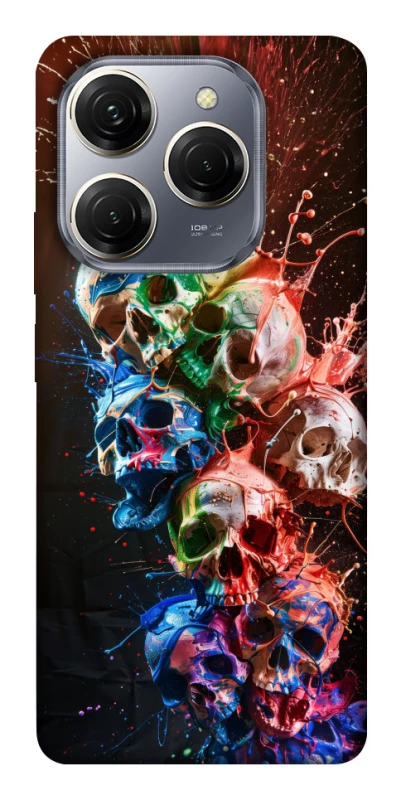 Чохол на TECNO Spark 20 Pro Skulls фото 1 з 1