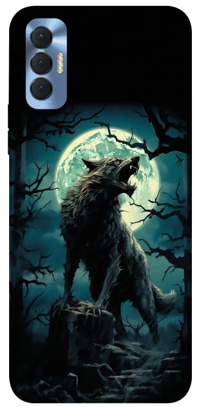 Чохол на TECNO Spark 8P Вовк під місяцем фото 1 з 1