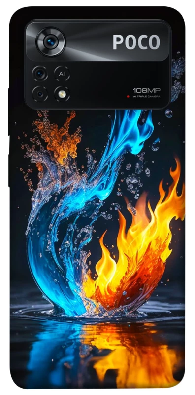Чохол на Xiaomi Poco X4 Pro 5G Water And Fire фото 1 з 1