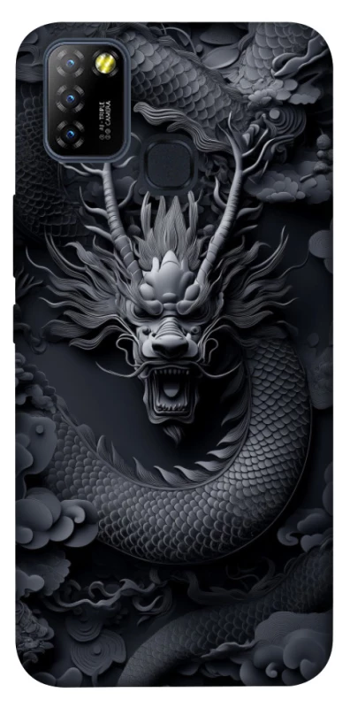 Чохол на Infinix Hot 10 Lite black dragon фото 1 з 1