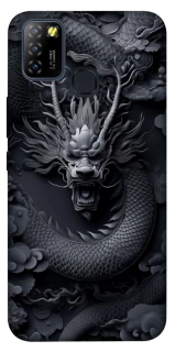 Чехол на Infinix Hot 10 Lite black dragon фото 1 из 1