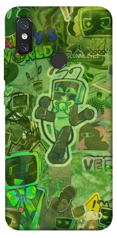 Чохол на Xiaomi Mi 8 Dandysworld tv green theme фото 1 з 1