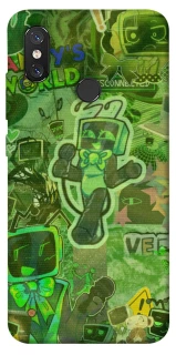 Чехол на Xiaomi Mi 8 Dandysworld tv green theme фото 1 из 1