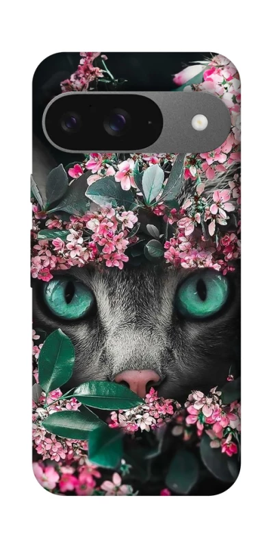 Чохол на Google Pixel 10 Кіт в квітах фото 1 з 1
