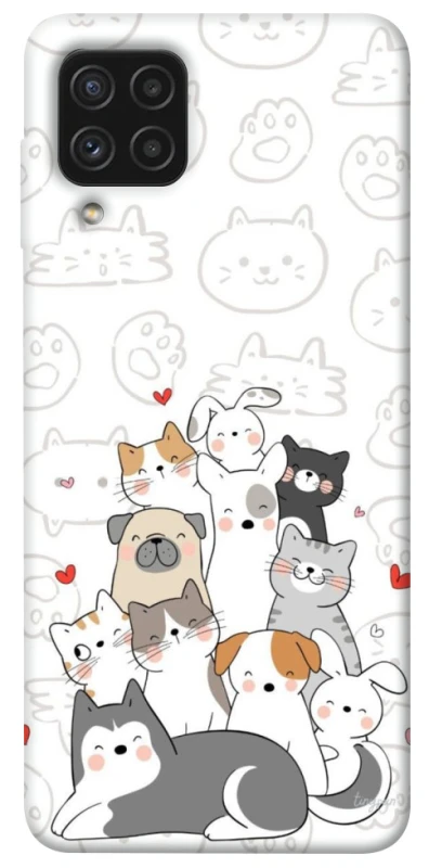 Чохол на Samsung Galaxy A22 4G Funny Pets фото 1 з 1