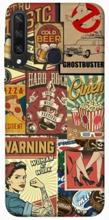 Чохол на Huawei Y6p Retro collage ver.2 фото 1 з 1