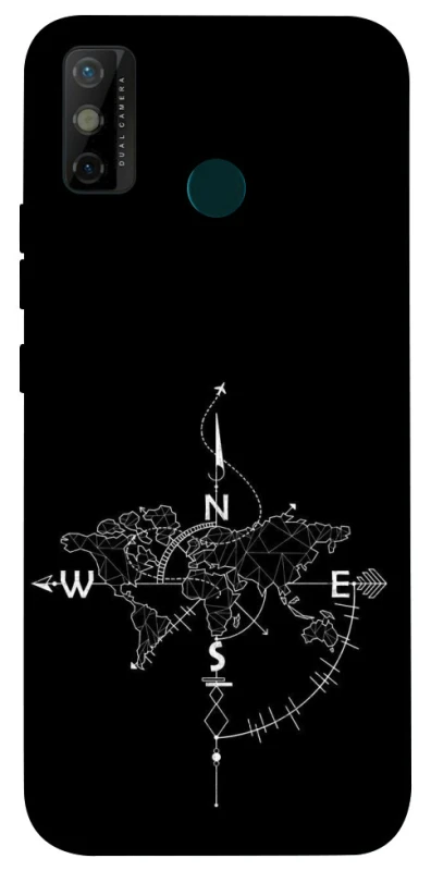 Чехол на TECNO Spark 6 Go Travel Map фото 1 Чехол на TECNO Spark 6 Go Travel Map фото 1 из 1