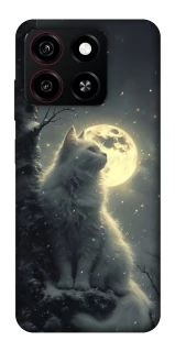 Чехол на ZTE Blade A35 4G Кот под луной фото 1 из 1