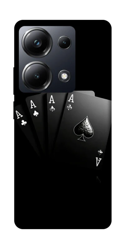 Чохол на Xiaomi Poco M6 Pro 4G Black Cards фото 1 з 1