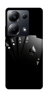 Чехол на Xiaomi Poco M6 Pro 4G Black Cards фото 1 из 1