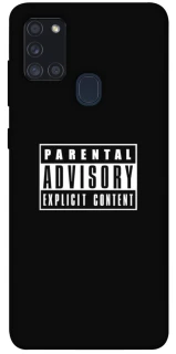 Чохол на Samsung Galaxy A21s Parental Advisory Label фото 1 Чохол на Samsung Galaxy A21s Parental Advisory Label фото 1 з 1