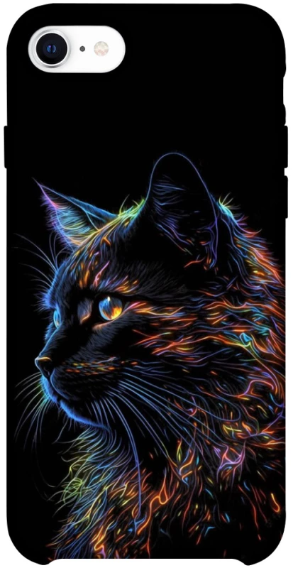 Чохол на Apple iPhone SE (2020) Чорний кіт фото 1 з 1