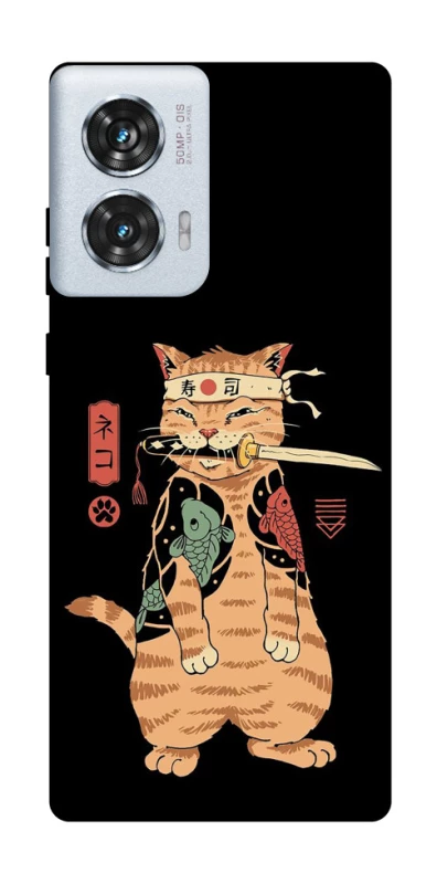 Чохол на Motorola Edge 50 Fusion Кіт-самурай фото 1 з 1