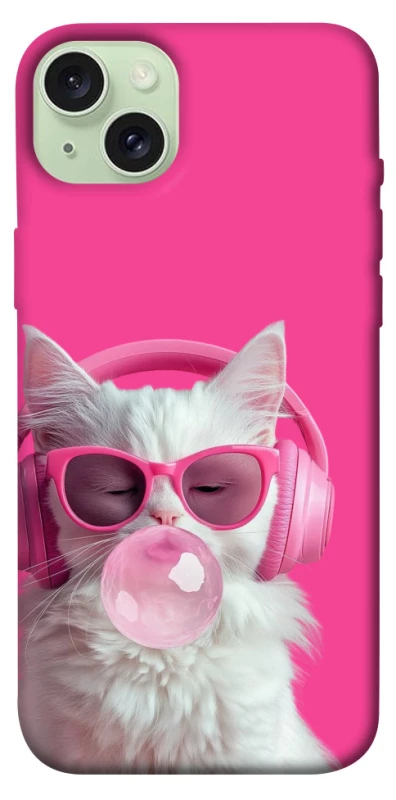 Чехол на Apple iPhone 15 Plus (6.7") Pink kitty фото 1 из 1