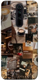 Чехол на Xiaomi Redmi Note 8 Pro Coffee collage ver.2 фото 1 из 1