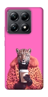 Чохол на Xiaomi 14T Pro Леопард з кавою фото 1 з 1