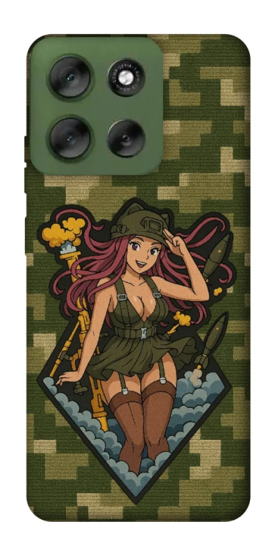 Чохол на Motorola Moto G56 5G Military Waifu фото 1 з 1