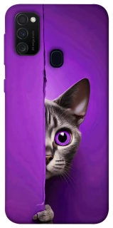 Чехол на Samsung Galaxy M30s / M21 Кот-подглядыватель фото 1 из 1