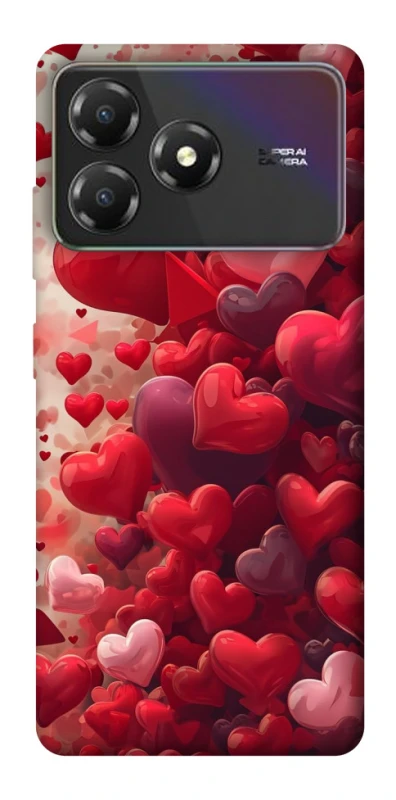 Чохол на ZTE Blade A36 Many hearts фото 1 з 1