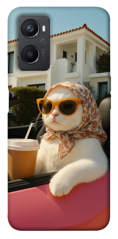 Чохол на Oppo A96 Stylish Cat Cruise фото 1 з 1