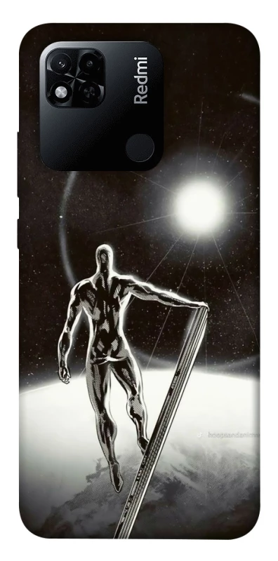 Чехол на Xiaomi Redmi 10A Серебряный сёрфер фото 1 из 1