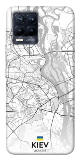 Чохол на Realme 8 Kiev white map фото 1 з 1