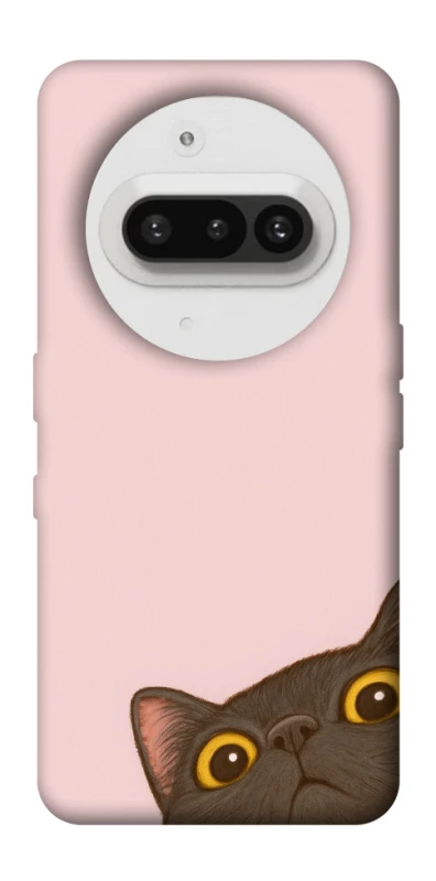 Чехол на Nothing Phone (3a) Peeping cat фото 1 Чехол на Nothing Phone (3a) Peeping cat фото 1 из 1