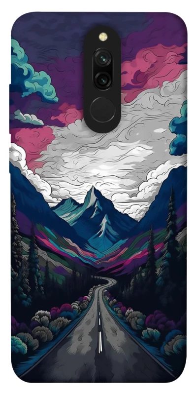 Чехол на Xiaomi Redmi 8 Нарисованные горы фото 1 из 1