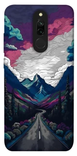 Чехол на Xiaomi Redmi 8 Нарисованные горы фото 1 из 1