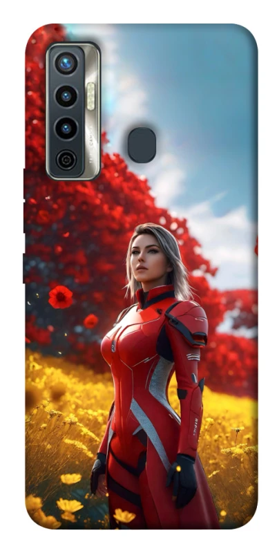 Чохол на TECNO Camon 17 Cyber space girl ver.5 фото 1 з 1