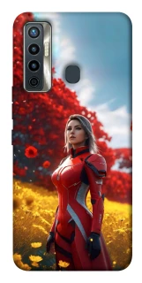 Чехол на TECNO Camon 17 Cyber space girl ver.5 фото 1 из 1