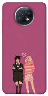 Чехол на Xiaomi Redmi Note 9 5G / Note 9T Raven & Rainbow Wednesday фото 1 из 1