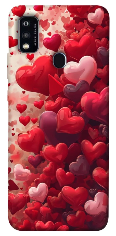 Чохол на ZTE Blade A51 Many hearts фото 1 з 1
