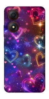 Чохол на ZTE Blade A34 4G Drawn hearts фото 1 з 1