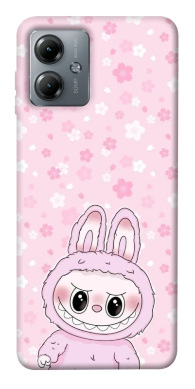 Чохол на Motorola Moto G14 Pink Labubu фото 1 з 1