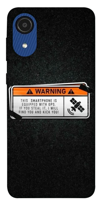 Чохол на Samsung Galaxy A03 Core Warning фото 1 з 1
