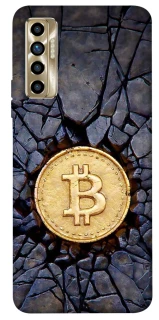 Чохол на TECNO Camon 17P Bitcoin cracks фото 1 з 1