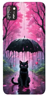 Чохол на TECNO POP 4 Pro Black cat фото 1 з 1
