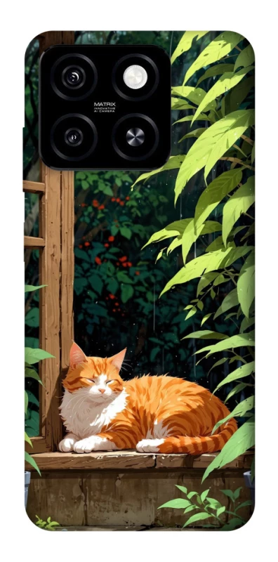 Чохол на ZTE Blade A55 4G red cat фото 1 з 1