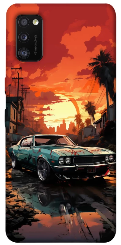 Чехол на Samsung Galaxy A41 Car at sunset фото 1 из 1